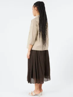 Album di Famiglia - Short Collar Shirt TC in Stone