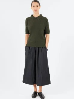 Album di Famiglia - Wide Trousers TC in Black