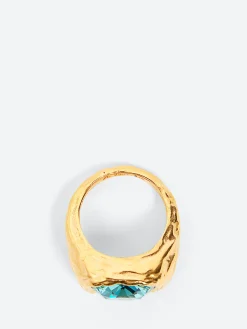 Alhaja- Amalfi Ring in Blue and Gold