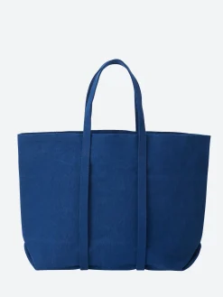 Amiacalva - Medium Washed Canvas Tote in Blue