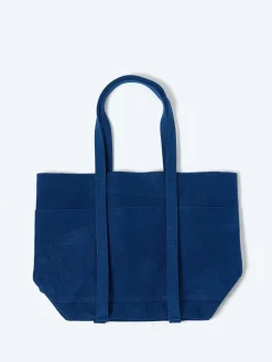 Amiacalva - Small Washed Canvas Tote in Blue