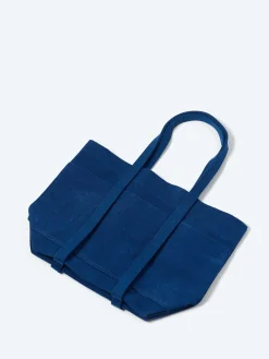 Amiacalva - Small Washed Canvas Tote in Blue