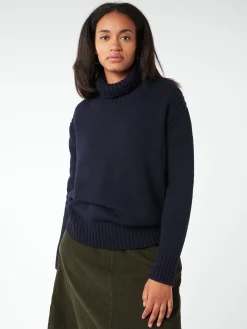 &Daughter - Fintra Lambswool Tunic in Navy