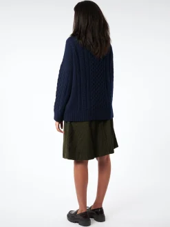 &Daughter - Lena Aran Cardigan in Navy/Nero