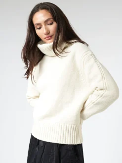 &Daughter - Roshin Roll Neck in Ecru