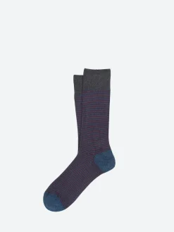ANT45 - Boston Socks in Denim Blue