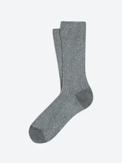 ANT45 - Cherry Socks in Light Grey