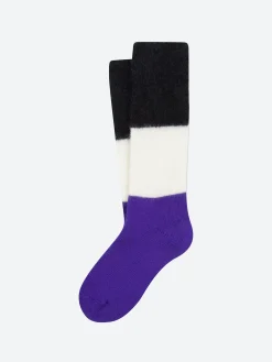 ANT45 - Gwynn Socks in Purple Colourblock