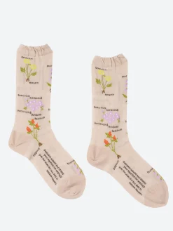 Antipast - Botanical XIII Crew Sock in Beige
