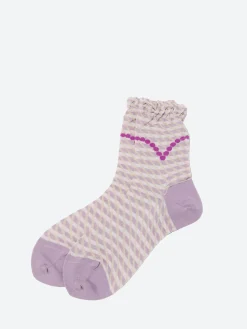 Antipast - Candy Check Socks in Lavender