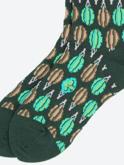 Antipast - Floating Drop Crew Sock in Green