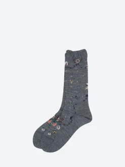 Antipast - Hello Angel Crew Sock in Mix Grey
