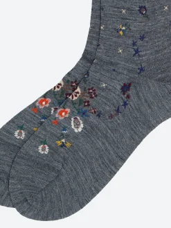 Antipast - Hello Angel Crew Sock in Mix Grey