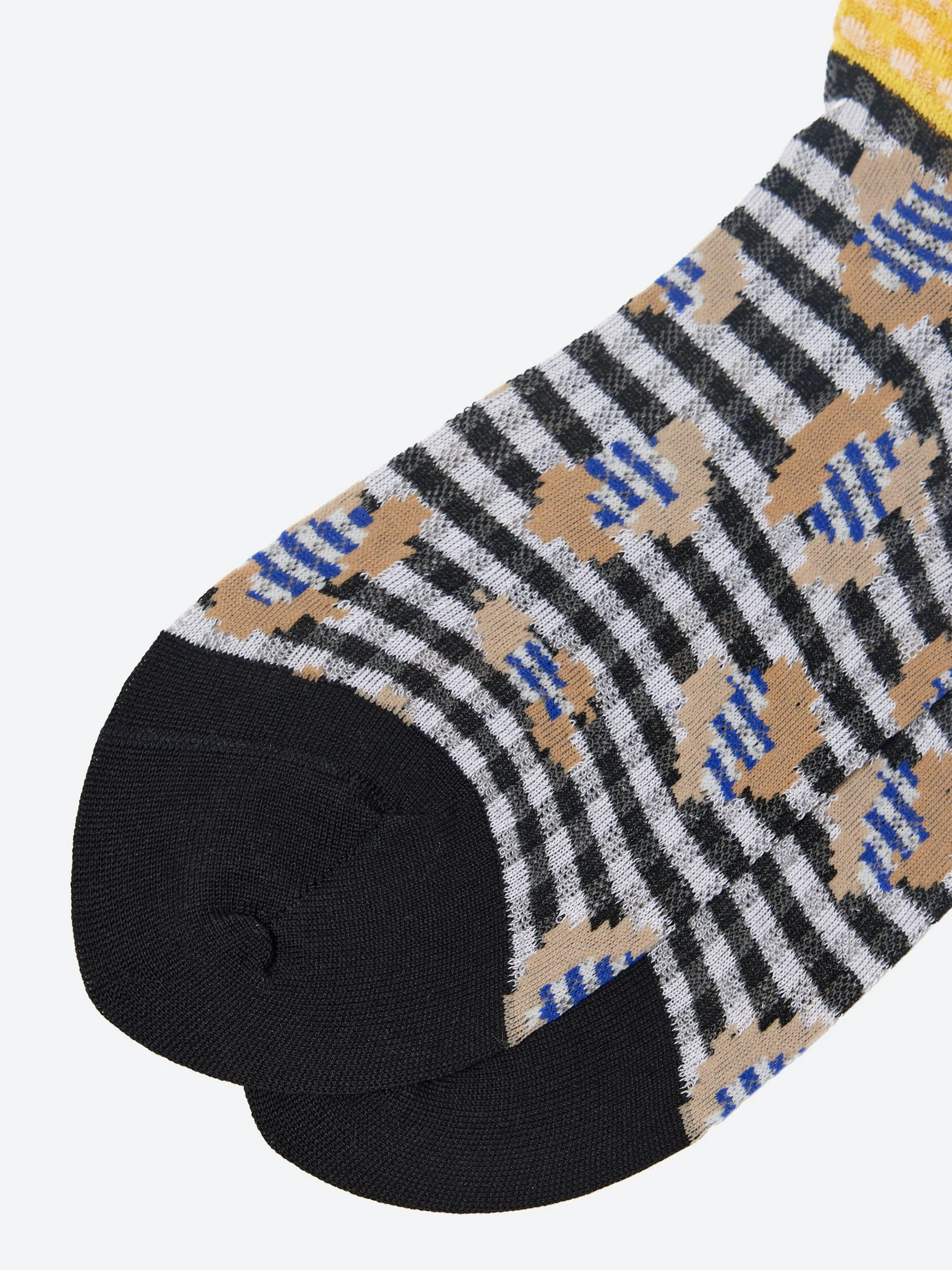 Antipast - Jungle Check Short Socks in Black