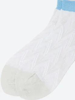 Antipast - Leaf Bird Short Socks in White
