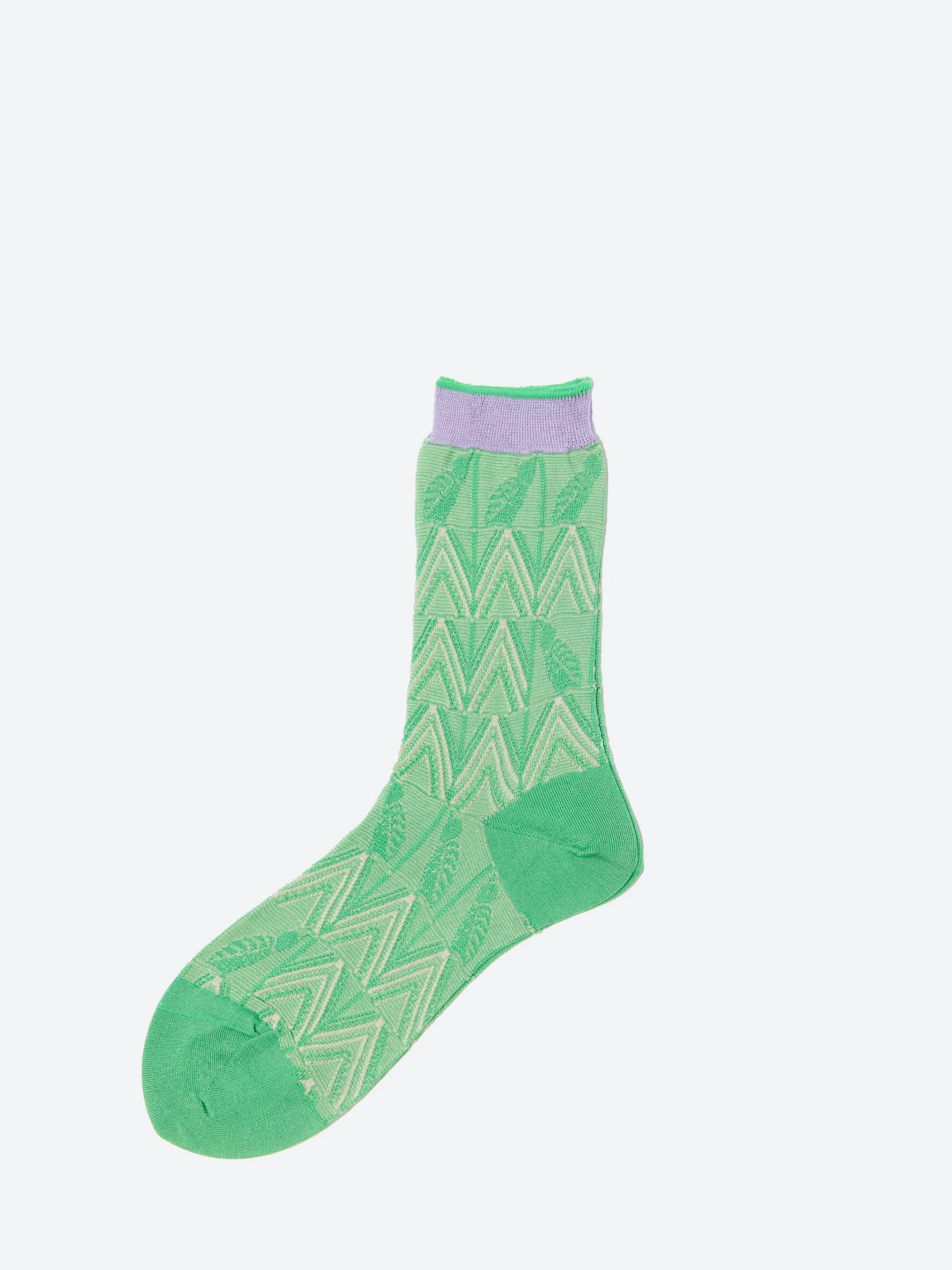 Antipast - Leaf Bird Socks in Green