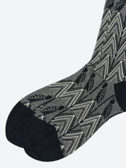 Antipast - Leaf Bird Socks in Black