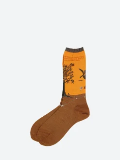 Antipast - Olive Harvest Crew Sock in Mustard