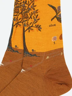 Antipast - Olive Harvest Crew Sock in Mustard