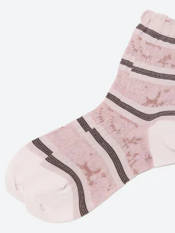 Antipast - Parade on Safari Socks in Light Pink