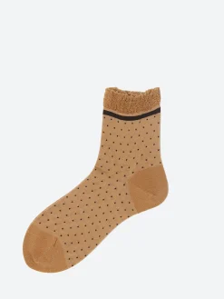 Antipast - The Sky Point Ankle Socks in Gold