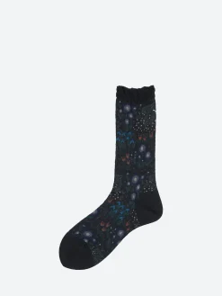 Antipast - Winter Garden Crew Sock in Black
