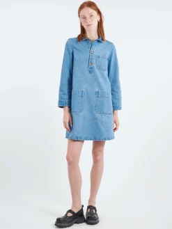 A.P.C. - Aurelia Dress in Washed Indigo