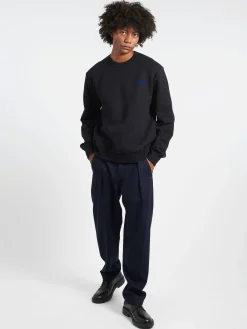 A.P.C. - Boxy Petit VPC Sweatshirt in Black and Blue