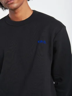 A.P.C. - Boxy Petit VPC Sweatshirt in Black and Blue