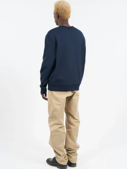 A.P.C. - Boxy Petit VPC Sweatshirt in Dark Navy and Ecru