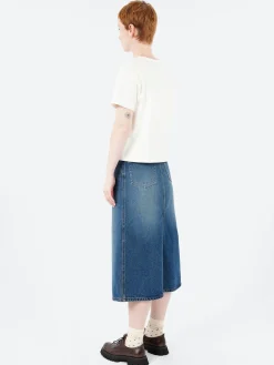 A.P.C. - Boxy Petit VPC T-Shirt in White and Dark Navy