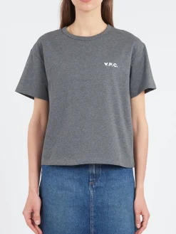 A.P.C. - Boxy Petite VPC T-Shirt in Anthracite Chine
