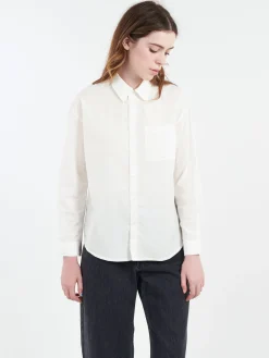 A.P.C. - Boyfriend Brodee Shirt in White