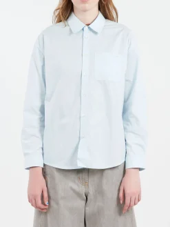 A.P.C. - Boyfriend Brodee Shirt in Pale Blue