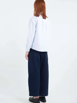 A.P.C. - Boyfriend Logo Shirt in Blue