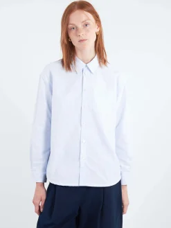 A.P.C. - Boyfriend Logo Shirt in Blue