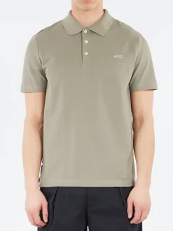 A.P.C. - Carter Polo in Grey Green
