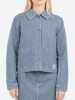 A.P.C. - Frida Jacket in Blue and White