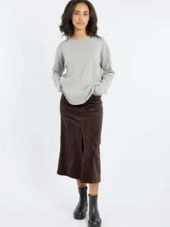 A.P.C. - Georgia Skirt in Dark Brown