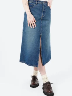 A.P.C. - Georgia Skirt in Washed Indigo