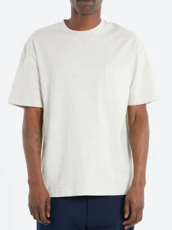 A.P.C. - Label H T-Shirt in Heathered Ecru