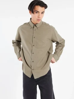 A.P.C. - Mateo Logo Shirt in Kaki