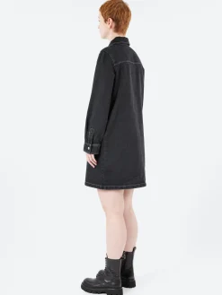 A.P.C. - Mia Dress in Noir Delave