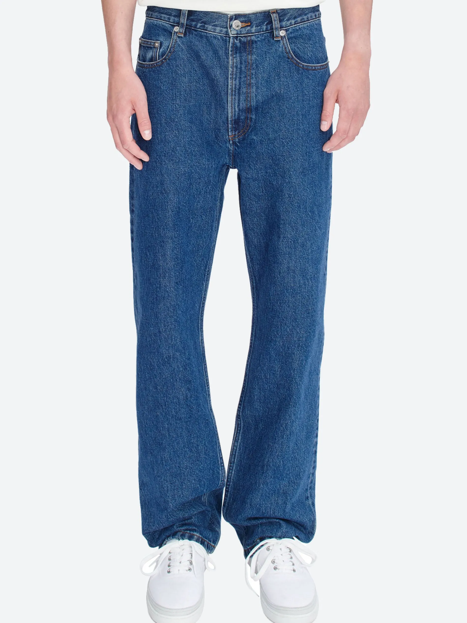 A.P.C. - Relaxed H Jean in Washed Indigo