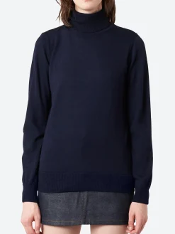 A.P.C. - Sandra Turtleneck Sweater in Dark Navy