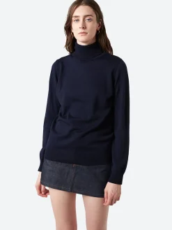 A.P.C. - Sandra Turtleneck Sweater in Dark Navy