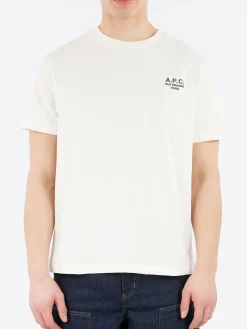 A.P.C. - Standard Rue Madame T-Shirt in White and Dark Navy