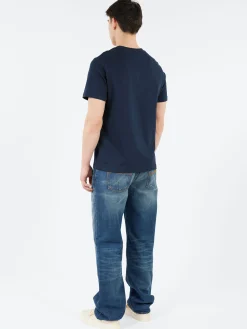 A.P.C. - Standard Rue Madame T-Shirt in Dark Navy and Ecru