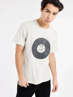 A.P.C. - Vinyl T-Shirt in Heathered Ecru