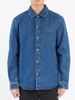 A.P.C. - Vittorio Overshirt in Washed Indigo
